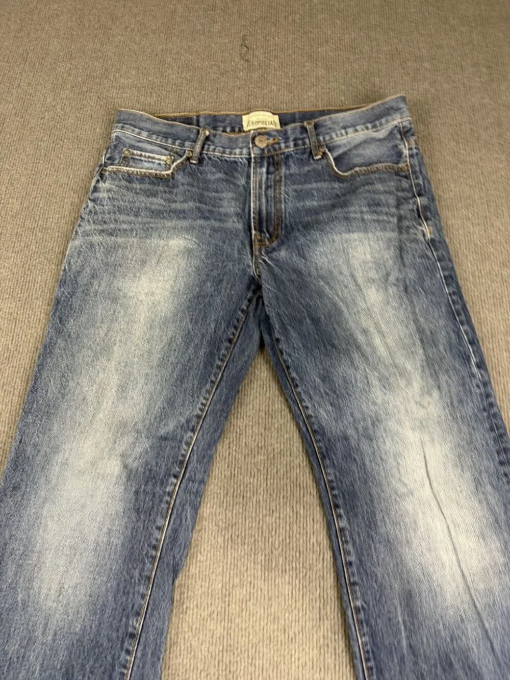 Aeropostale Mens Blue Benton Original Bootcut Jeans 33x34
